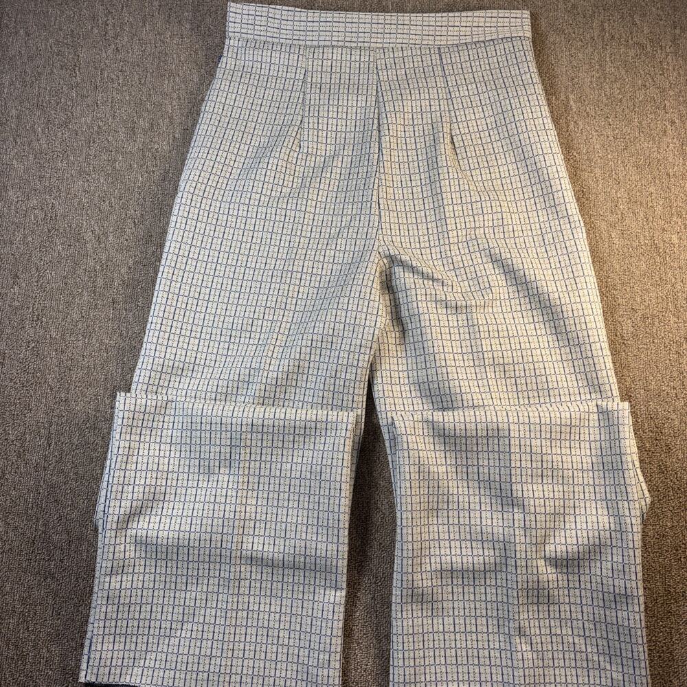 Vintage 1960s 1970s Handmade Mod Flare Pants Talon Zip Unfinished Project Piece